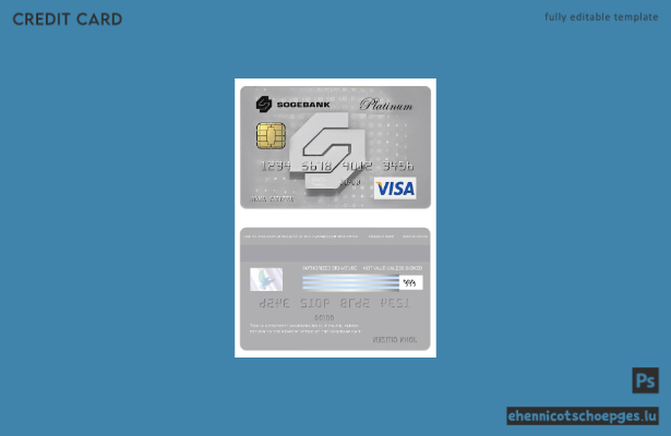 Mustervorschau der Haiti SogeBank Visa Platinum-Karte
